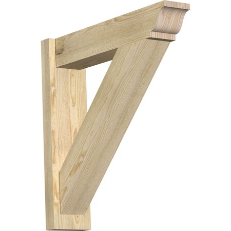 Ekena Millwork Traditional Rough Sawn Traditional Outlooker, Douglas Fir, 6"W x 26"D x 26"H OUT06X26X26TRA01RDF